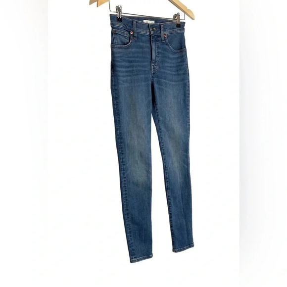 MADEWELL | Mid Rise Skinny Jeans Stretch Pendale Wash Magic Pockets Denim - Picture 3 of 10